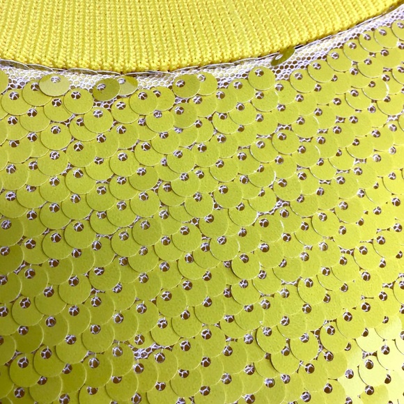 ELOQUII | Sequin Super Lemon Shift Dress - Picture 8 of 15